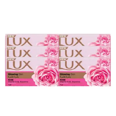 Lux Soap Bar Rose 170gx6